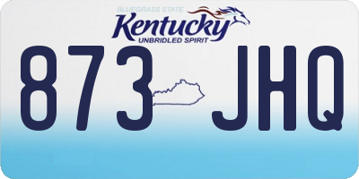 KY license plate 873JHQ