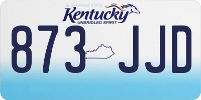 KY license plate 873JJD