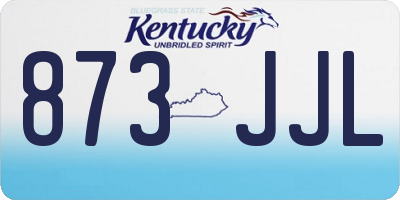KY license plate 873JJL