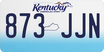 KY license plate 873JJN