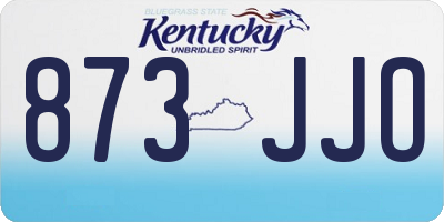 KY license plate 873JJO