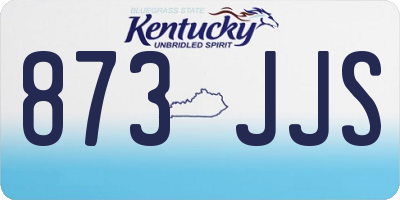 KY license plate 873JJS