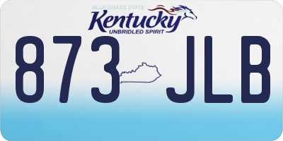 KY license plate 873JLB