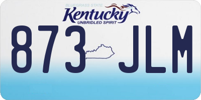 KY license plate 873JLM