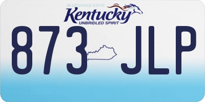 KY license plate 873JLP