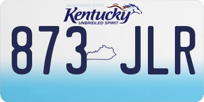 KY license plate 873JLR