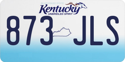 KY license plate 873JLS