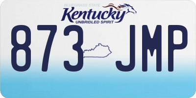 KY license plate 873JMP