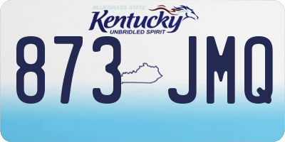 KY license plate 873JMQ