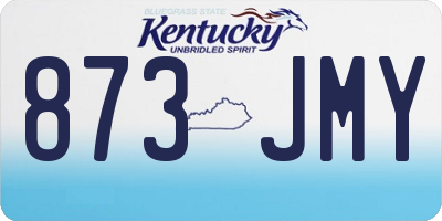 KY license plate 873JMY