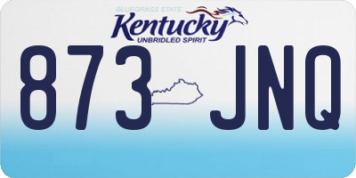 KY license plate 873JNQ