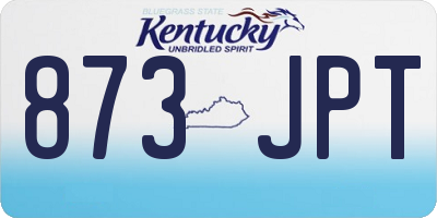 KY license plate 873JPT