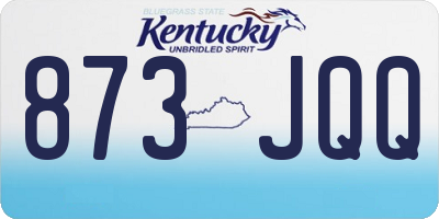 KY license plate 873JQQ