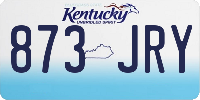 KY license plate 873JRY