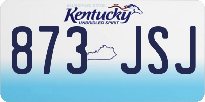 KY license plate 873JSJ