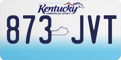 KY license plate 873JVT