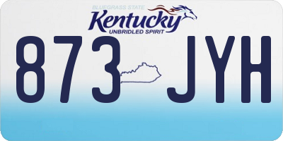KY license plate 873JYH