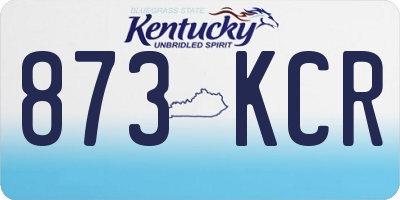 KY license plate 873KCR