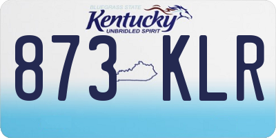 KY license plate 873KLR