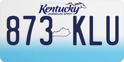 KY license plate 873KLU
