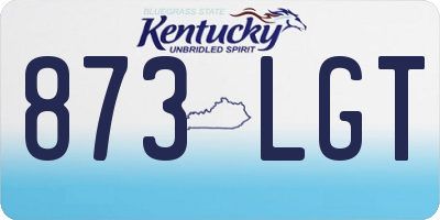 KY license plate 873LGT