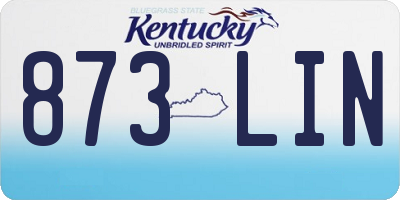 KY license plate 873LIN
