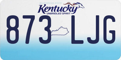 KY license plate 873LJG