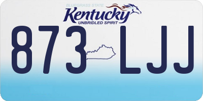 KY license plate 873LJJ