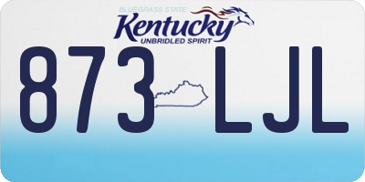 KY license plate 873LJL
