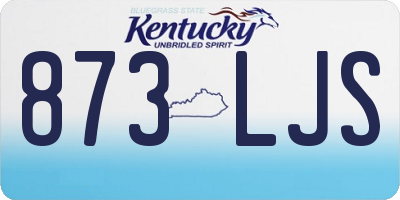 KY license plate 873LJS