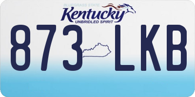 KY license plate 873LKB