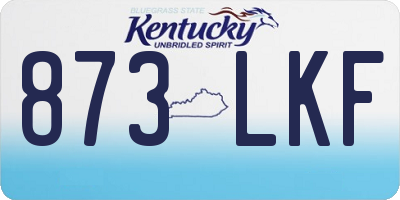 KY license plate 873LKF