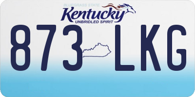 KY license plate 873LKG