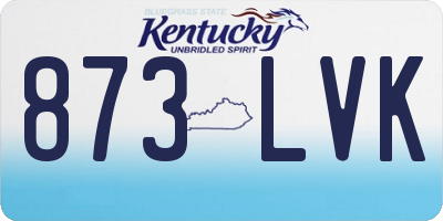 KY license plate 873LVK