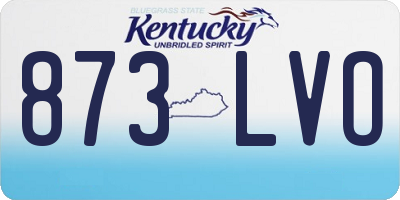 KY license plate 873LVO