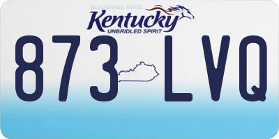 KY license plate 873LVQ