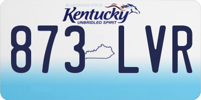 KY license plate 873LVR