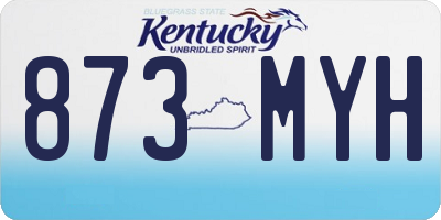 KY license plate 873MYH