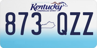 KY license plate 873QZZ