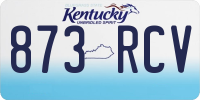 KY license plate 873RCV