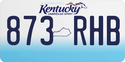 KY license plate 873RHB