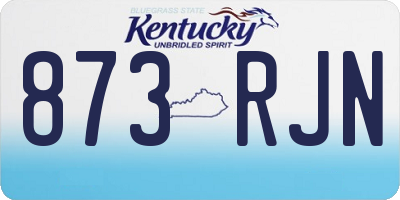 KY license plate 873RJN