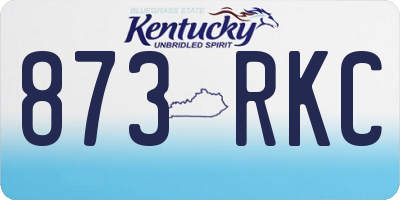 KY license plate 873RKC