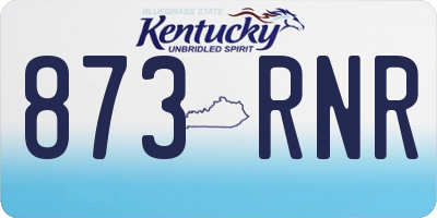 KY license plate 873RNR