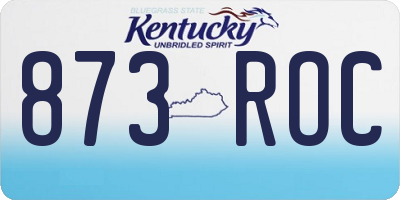 KY license plate 873ROC