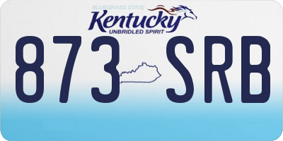 KY license plate 873SRB