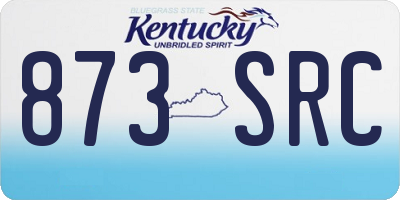KY license plate 873SRC