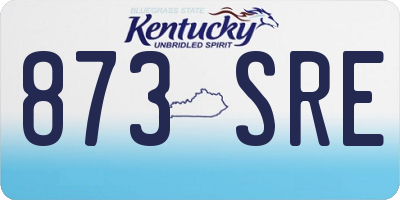 KY license plate 873SRE