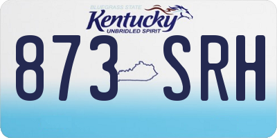KY license plate 873SRH