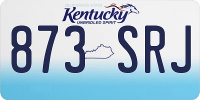 KY license plate 873SRJ